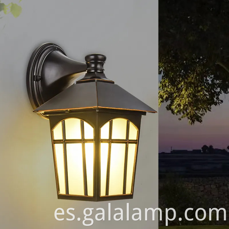 Elegante lámpara de pared LED impermeable al aire libre para pasillos